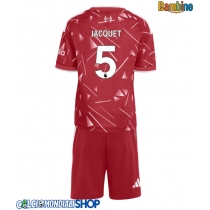 Maglie da calcio Liverpool Jeremy Jacquet #5 Prima Maglia Bambino 2026-27 Manica Corta + Pantaloni corti)